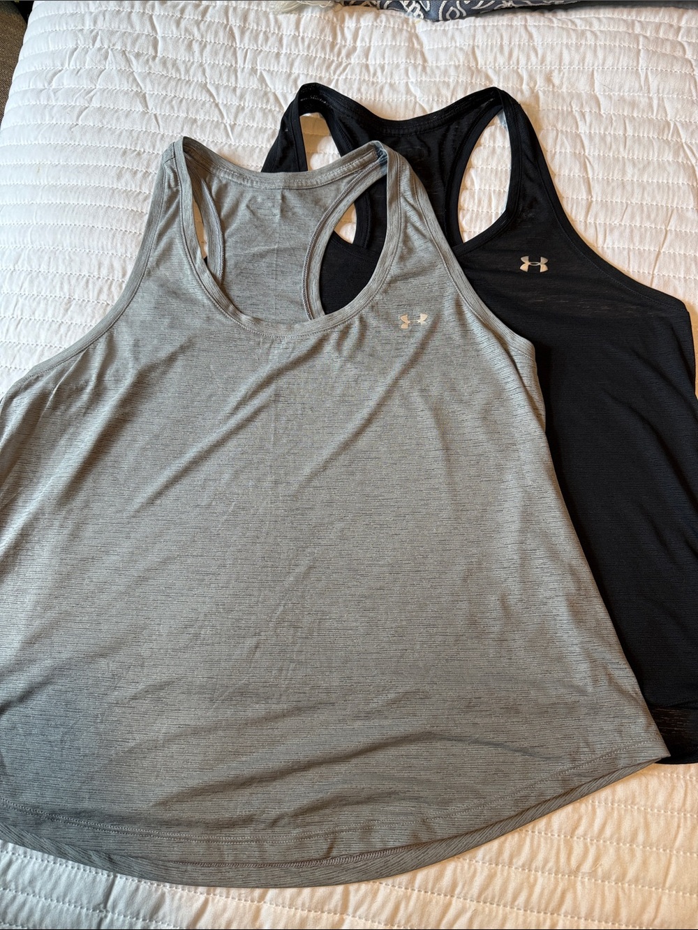 Under Armour Women’s Racerback Tank Top - Gray & Black